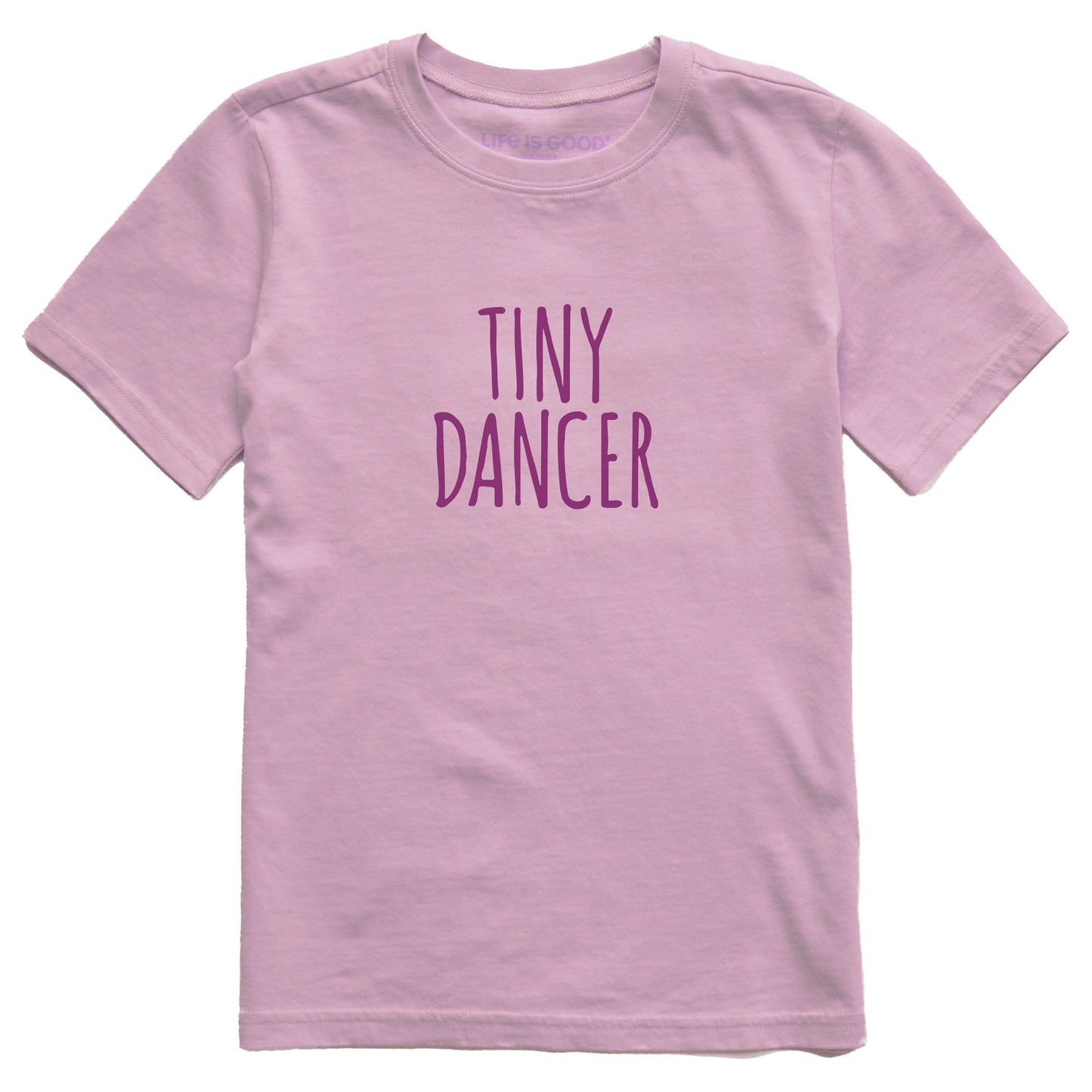 Kids Tiny Dancer Text Short Sleeve Crusher Tee