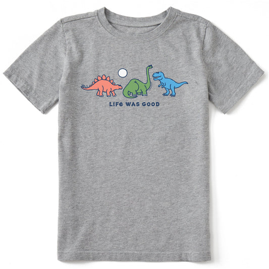 Kids Dino Trio Short Sleeve Crusher Tee