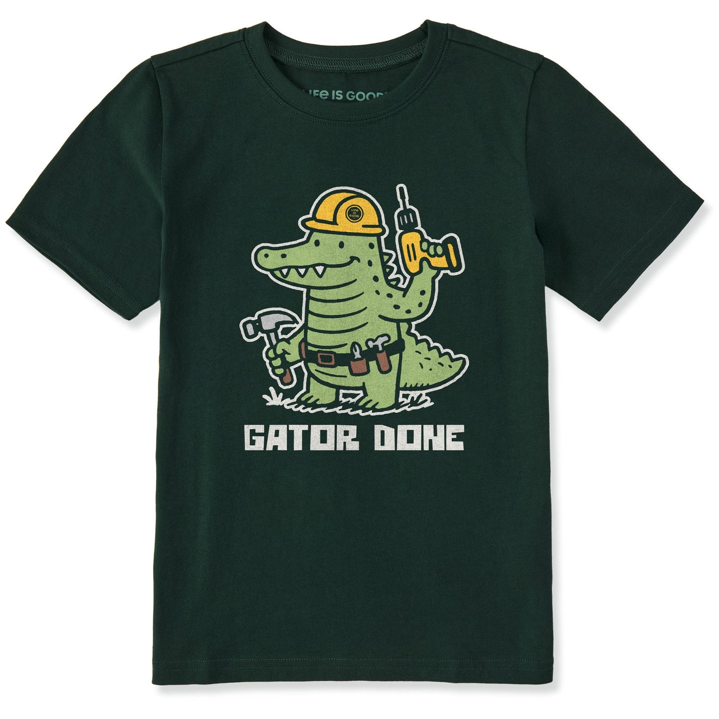 Kids Gator Done Short Sleeve Crusher Tee
