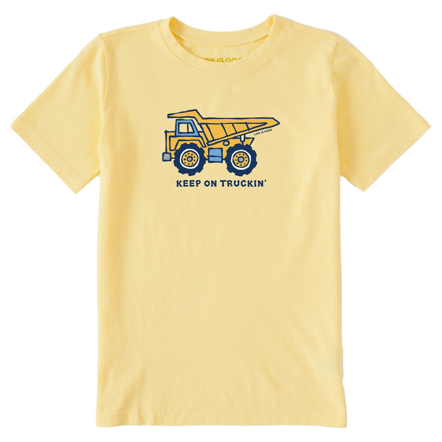 Kids Keep on Truckin Dump Truck Short Sleeve Crusher Tee