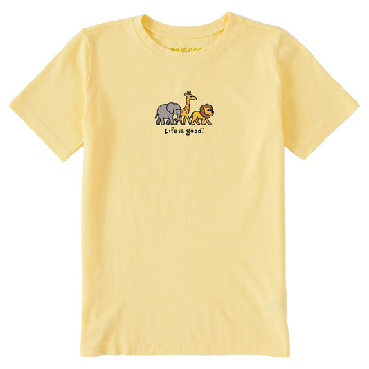 Kids Big Animal Trio Short Sleeve Crusher Tee