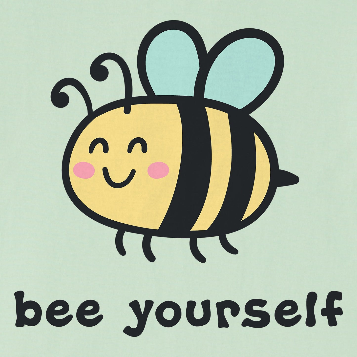 Kids Bee Yourself Short Sleeve Crusher Tee