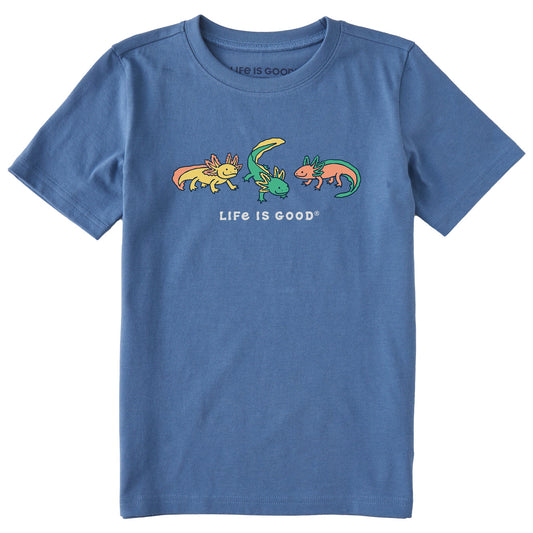 Kids Axolotl Trio Short Sleeve Crusher Tee