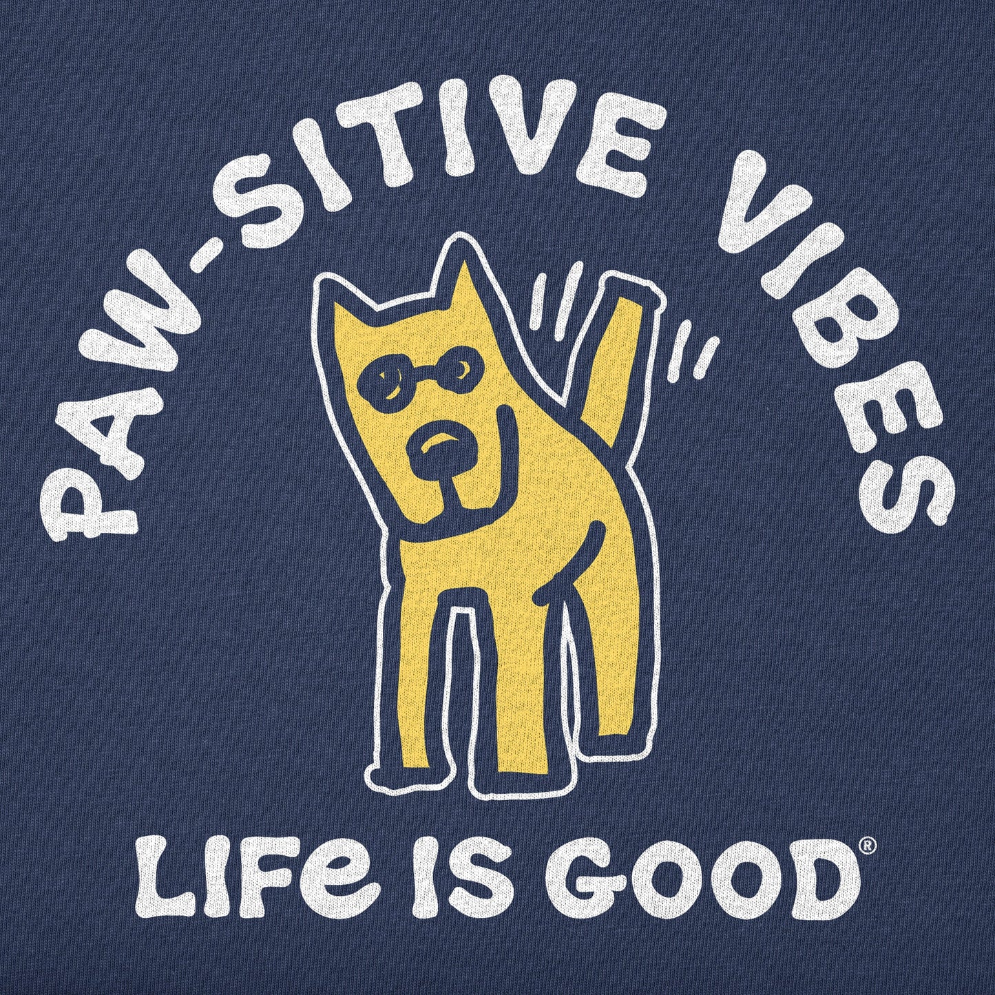 Kids Paw-sitive Vibes Short Sleeve Crusher Tee