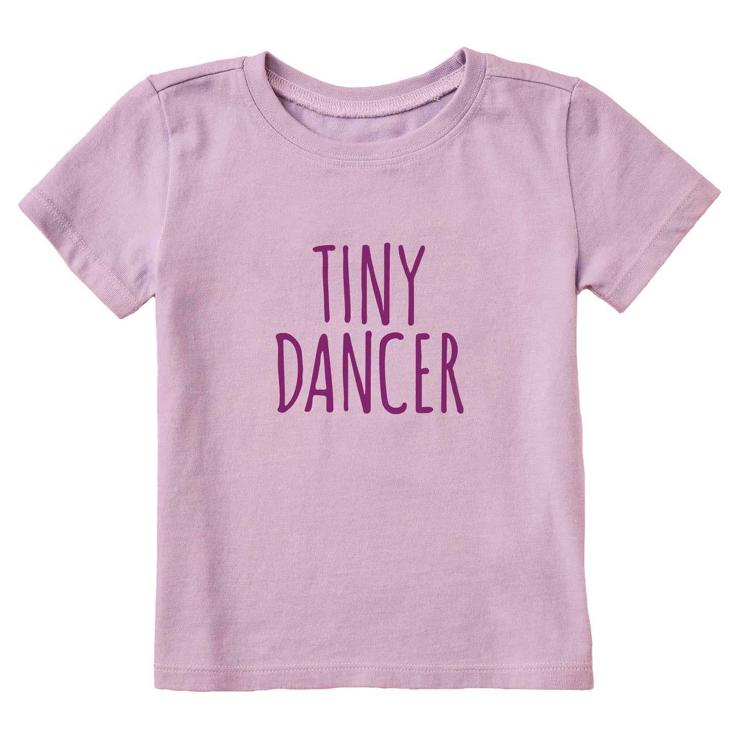 Toddler Tiny Dancer Text Short Sleeve Crusher Tee