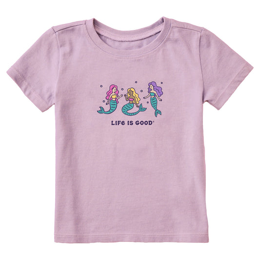Toddler Mermaid Trio Short Sleeve Crusher Tee