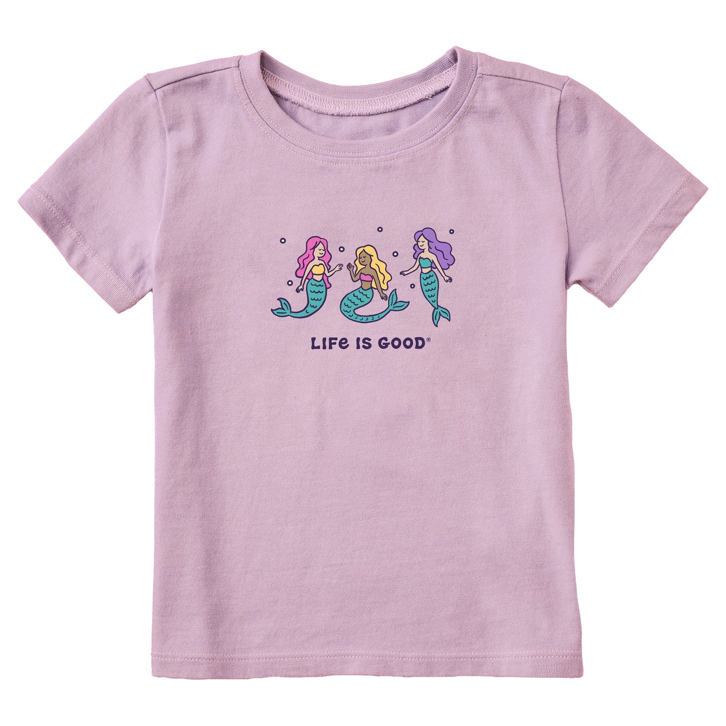 Toddler Mermaid Trio Short Sleeve Crusher Tee