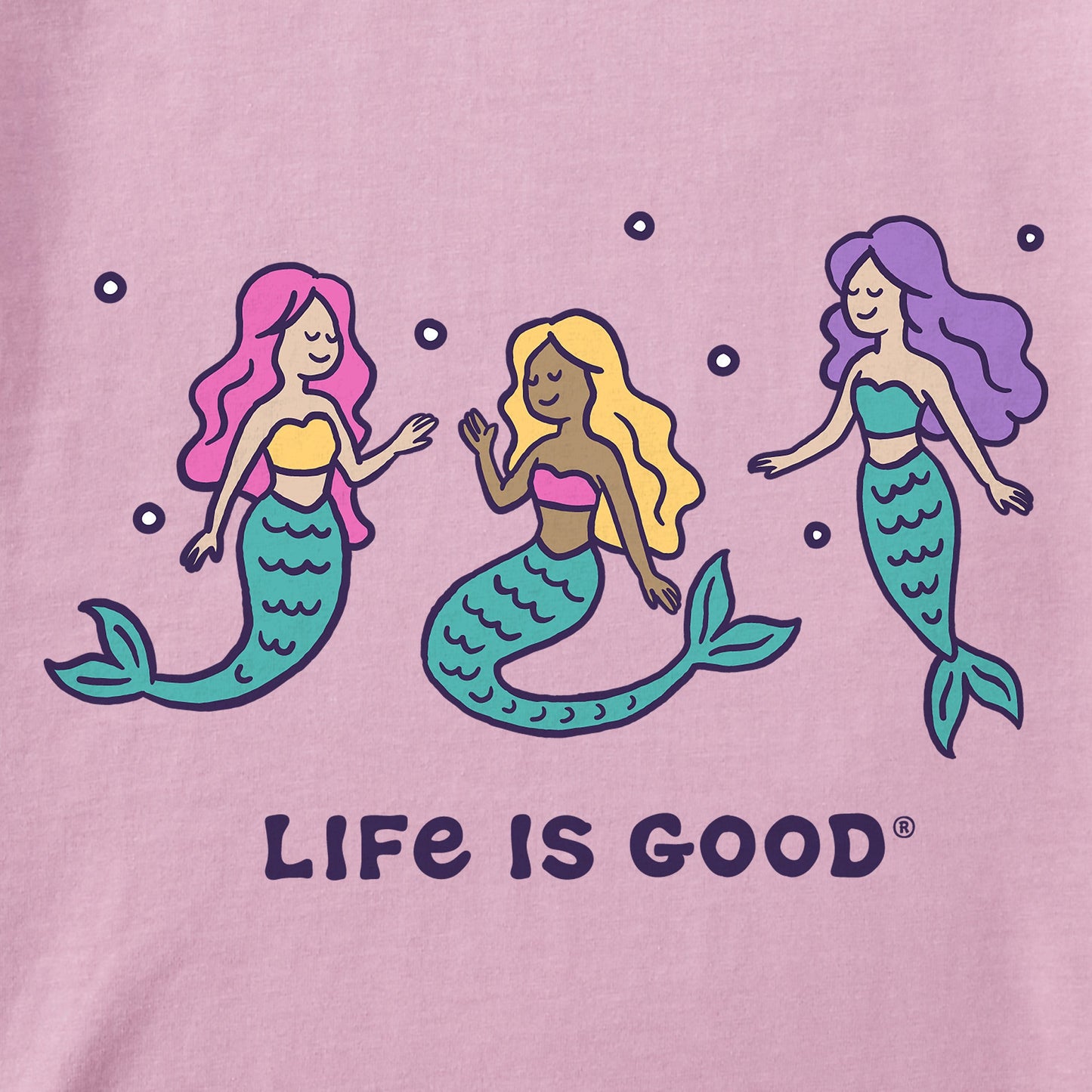 Toddler Mermaid Trio Short Sleeve Crusher Tee