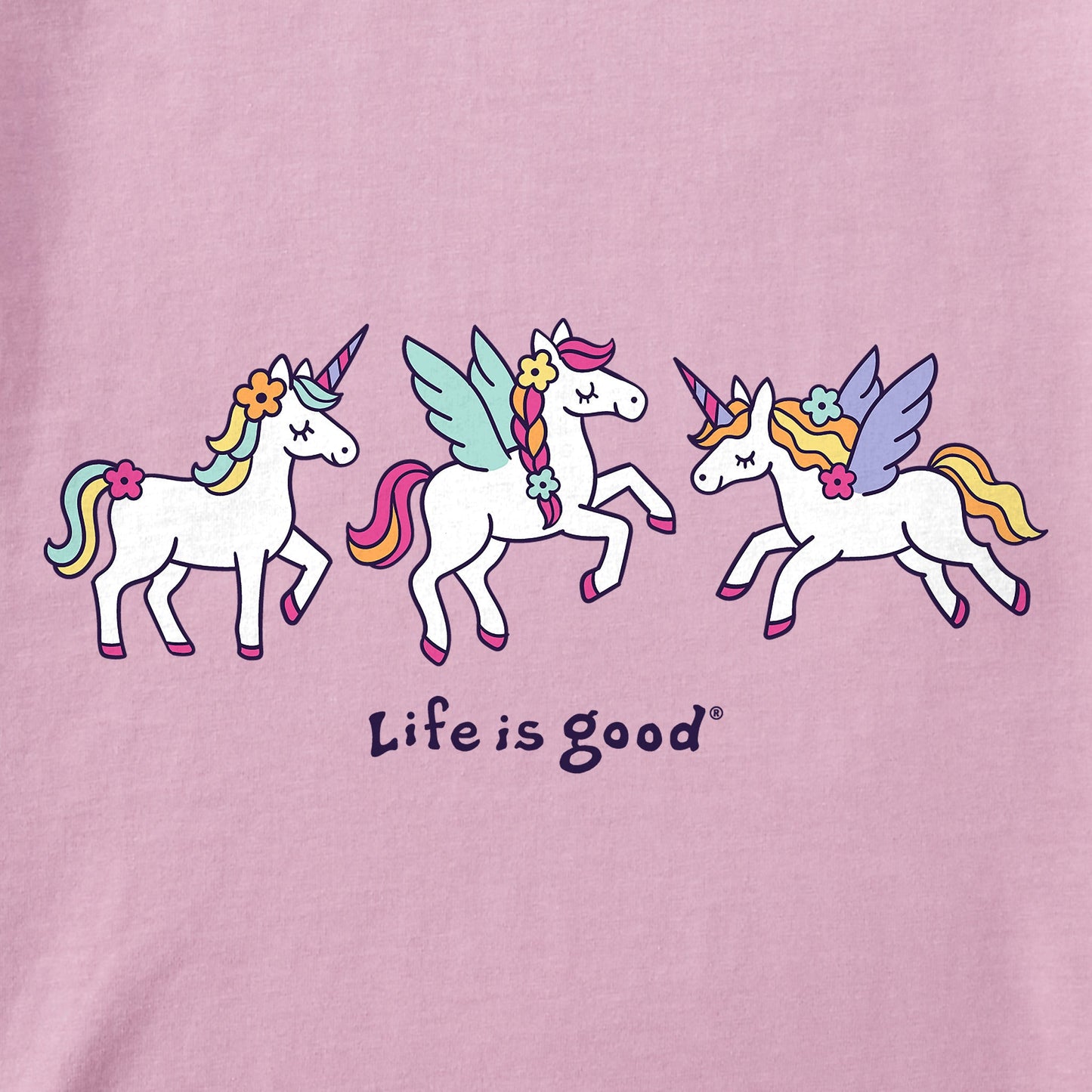 Toddler Unicorn Trio Short Sleeve Crusher Tee