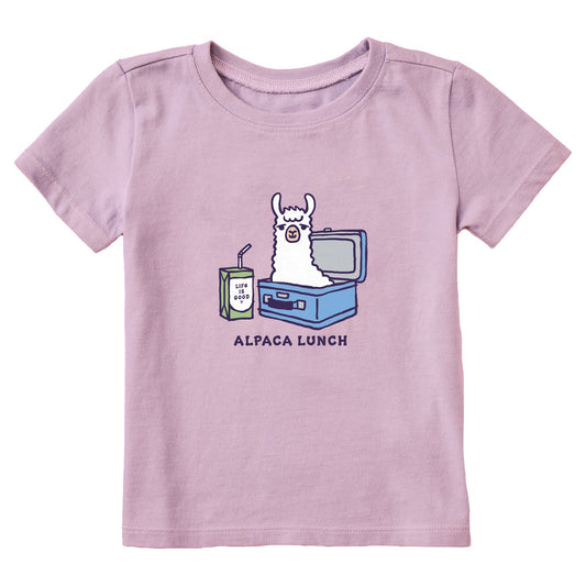 Toddler Alpaca Lunch Short Sleeve Crusher Tee