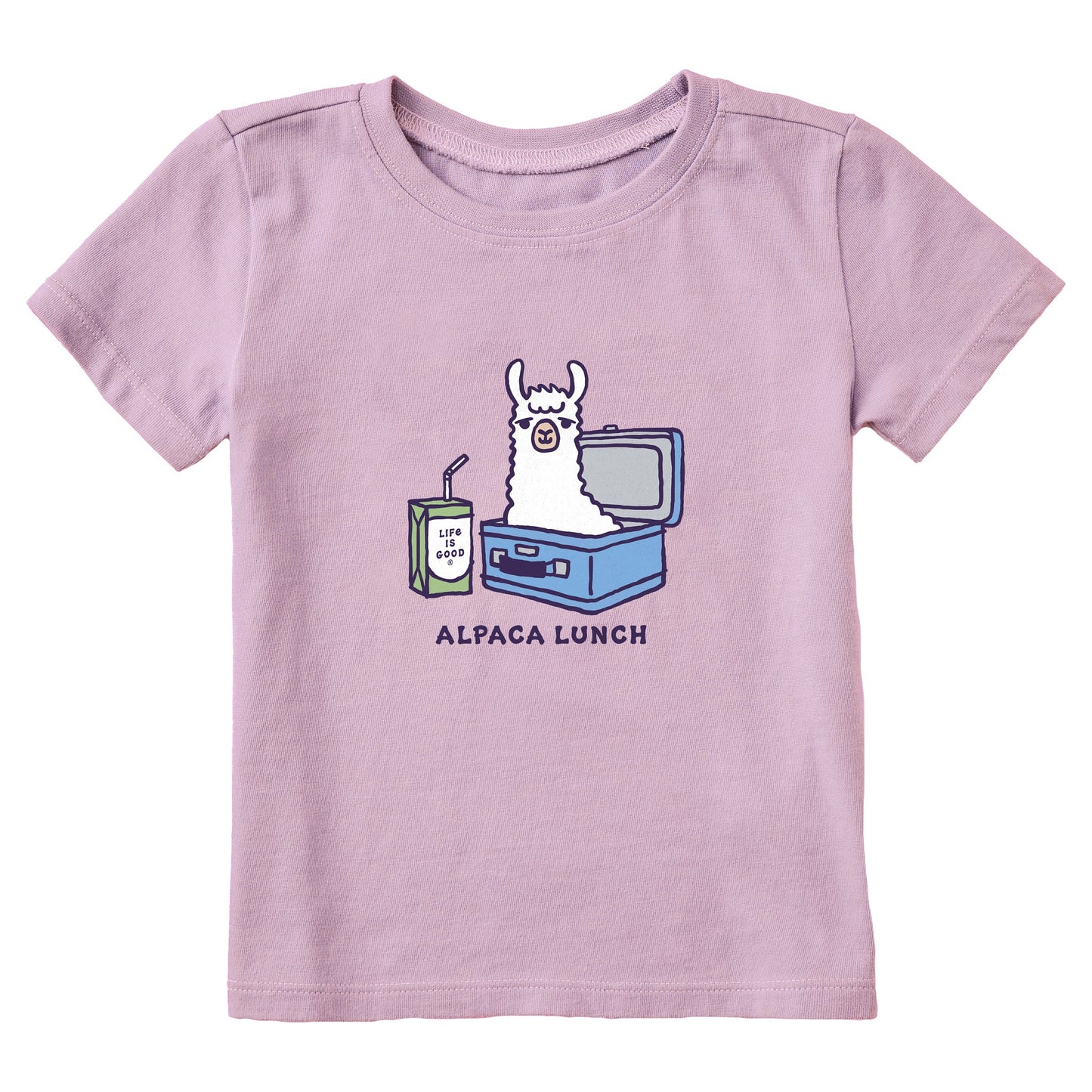 Toddler Alpaca Lunch Short Sleeve Crusher Tee