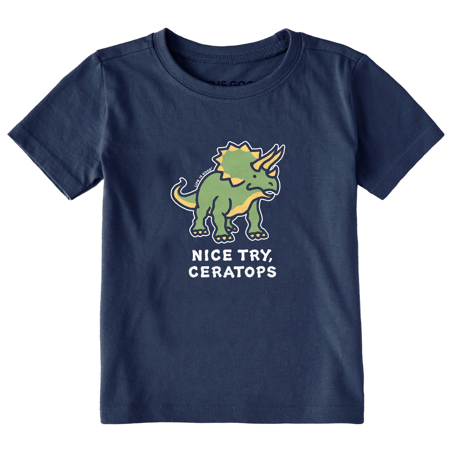 Toddler Nice Try, Ceratops Short Sleeve Crusher Tee