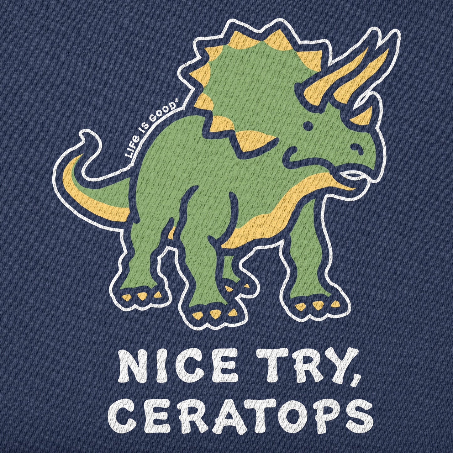 Toddler Nice Try, Ceratops Short Sleeve Crusher Tee
