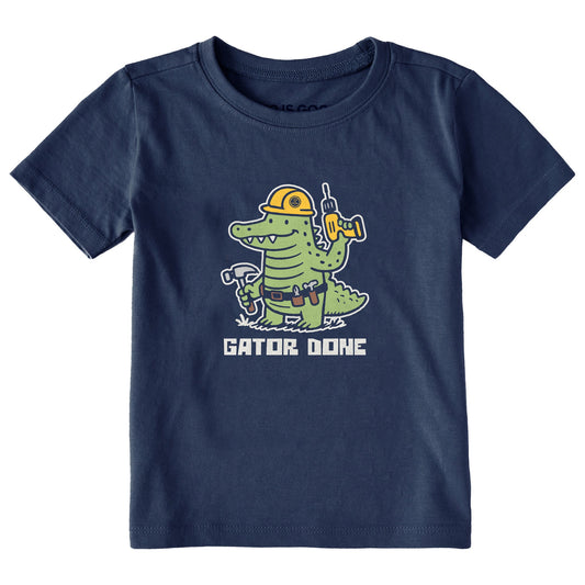 Toddler Gator Done Short Sleeve Crusher Tee