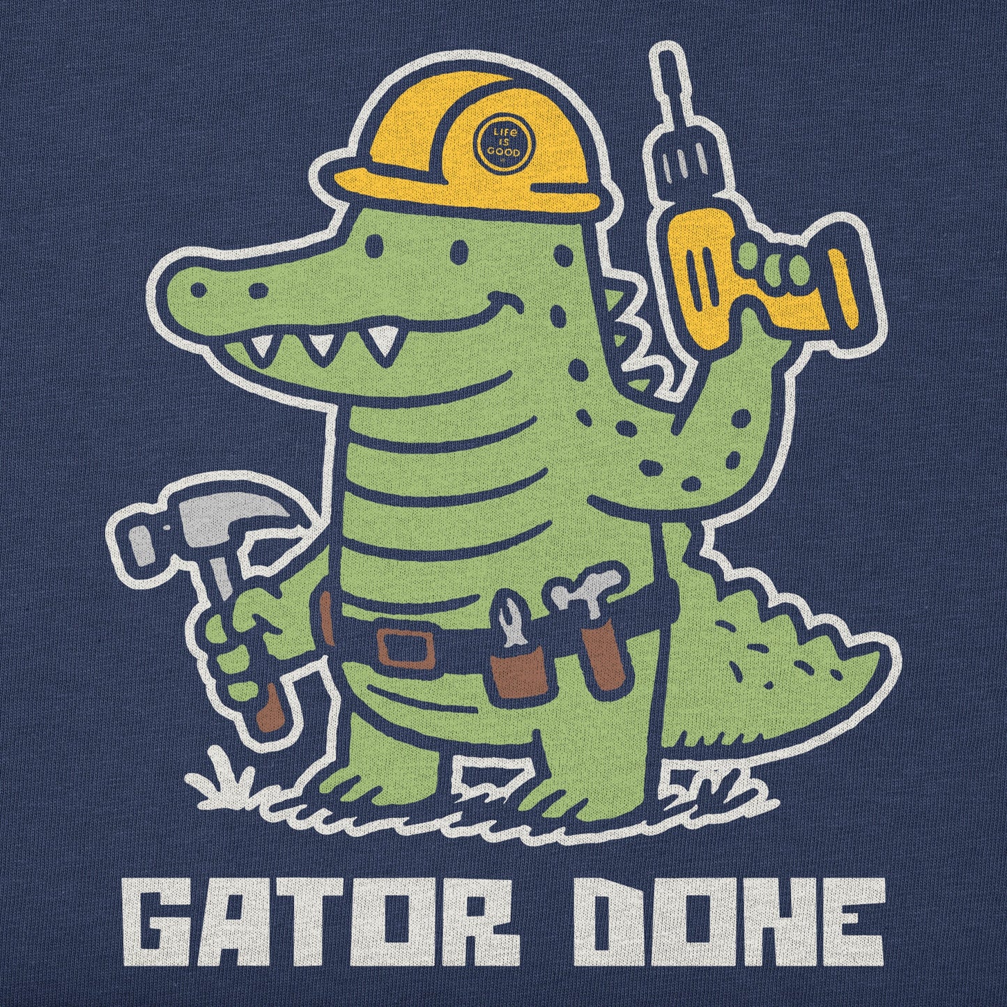 Toddler Gator Done Short Sleeve Crusher Tee