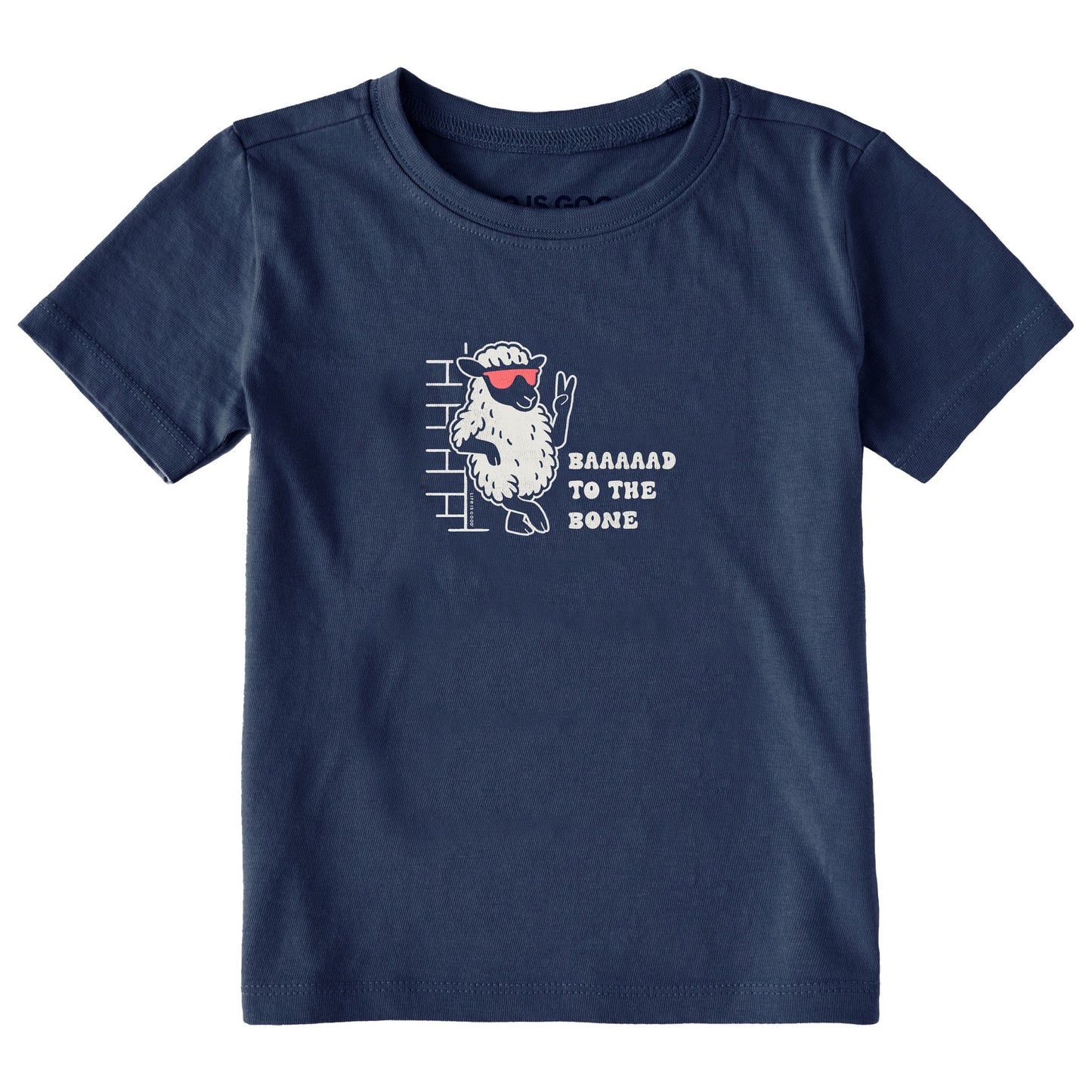 Toddler Baaaad to the Bone Short Sleeve Crusher Tee