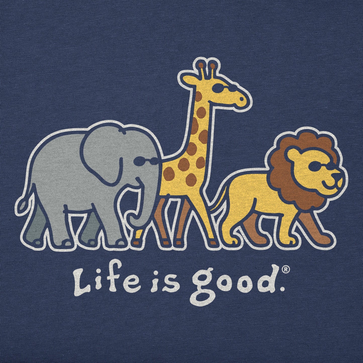 Toddler Big Animal Trio Short Sleeve Crusher Tee