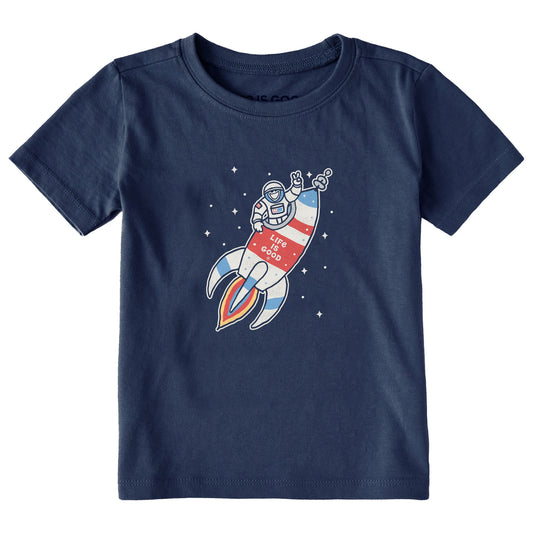 Toddler Jake Rocket Ship Short Sleeve Crusher Tee