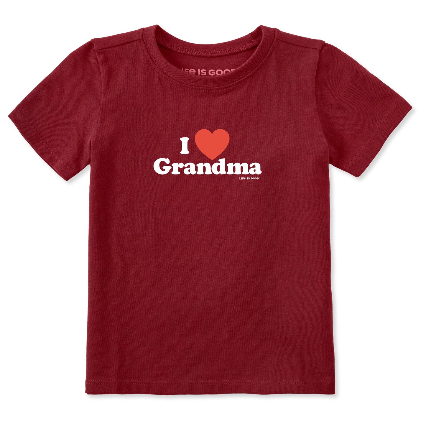 Toddler I Heart Grandma Short Sleeve Crusher Tee