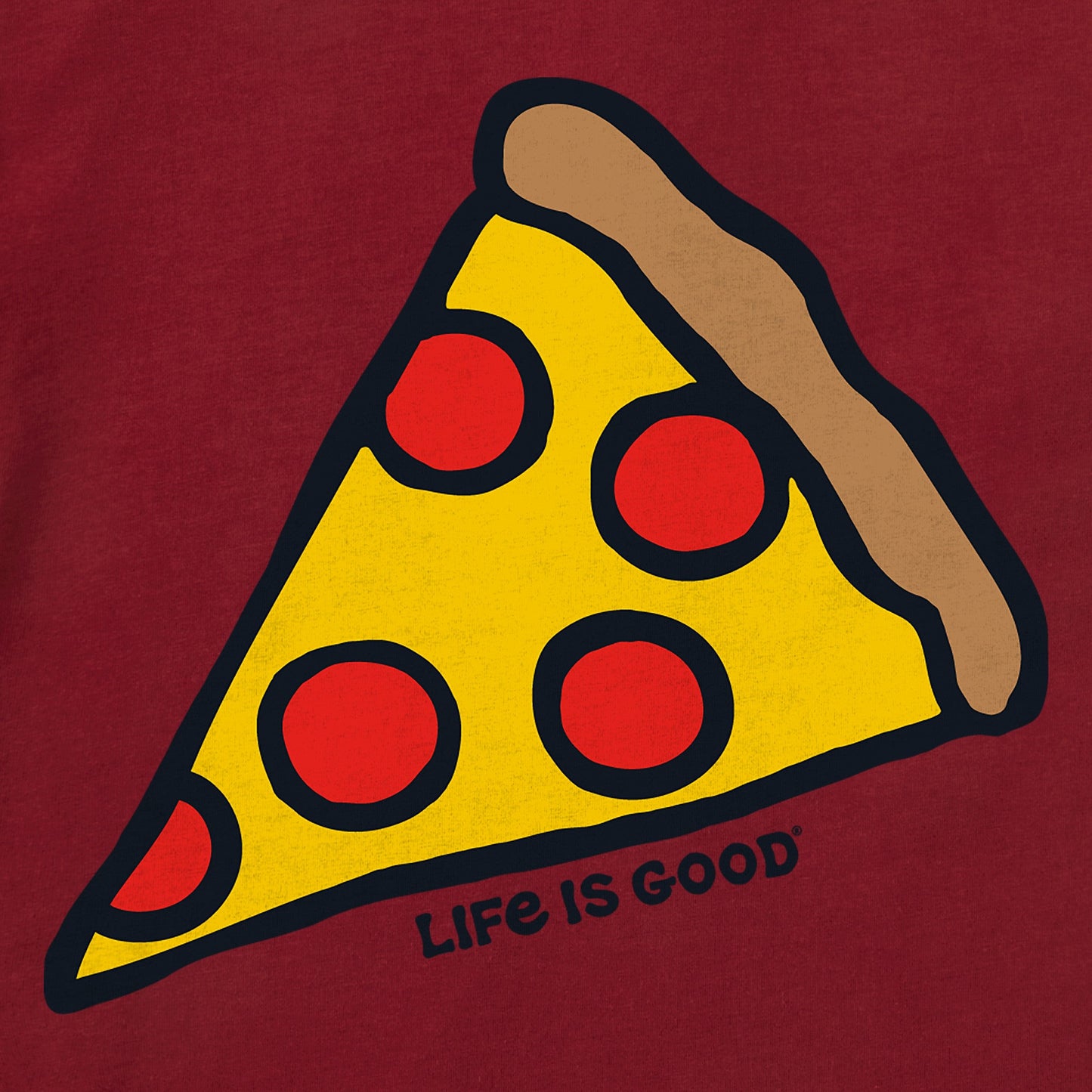 Toddler Pepperoni Pizza Short Sleeve Crusher Tee