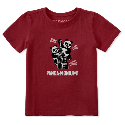 Toddler Panda-Monium Short Sleeve Crusher Tee