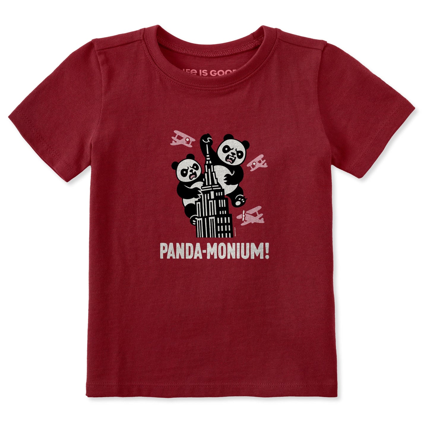 Toddler Panda-Monium Short Sleeve Crusher Tee