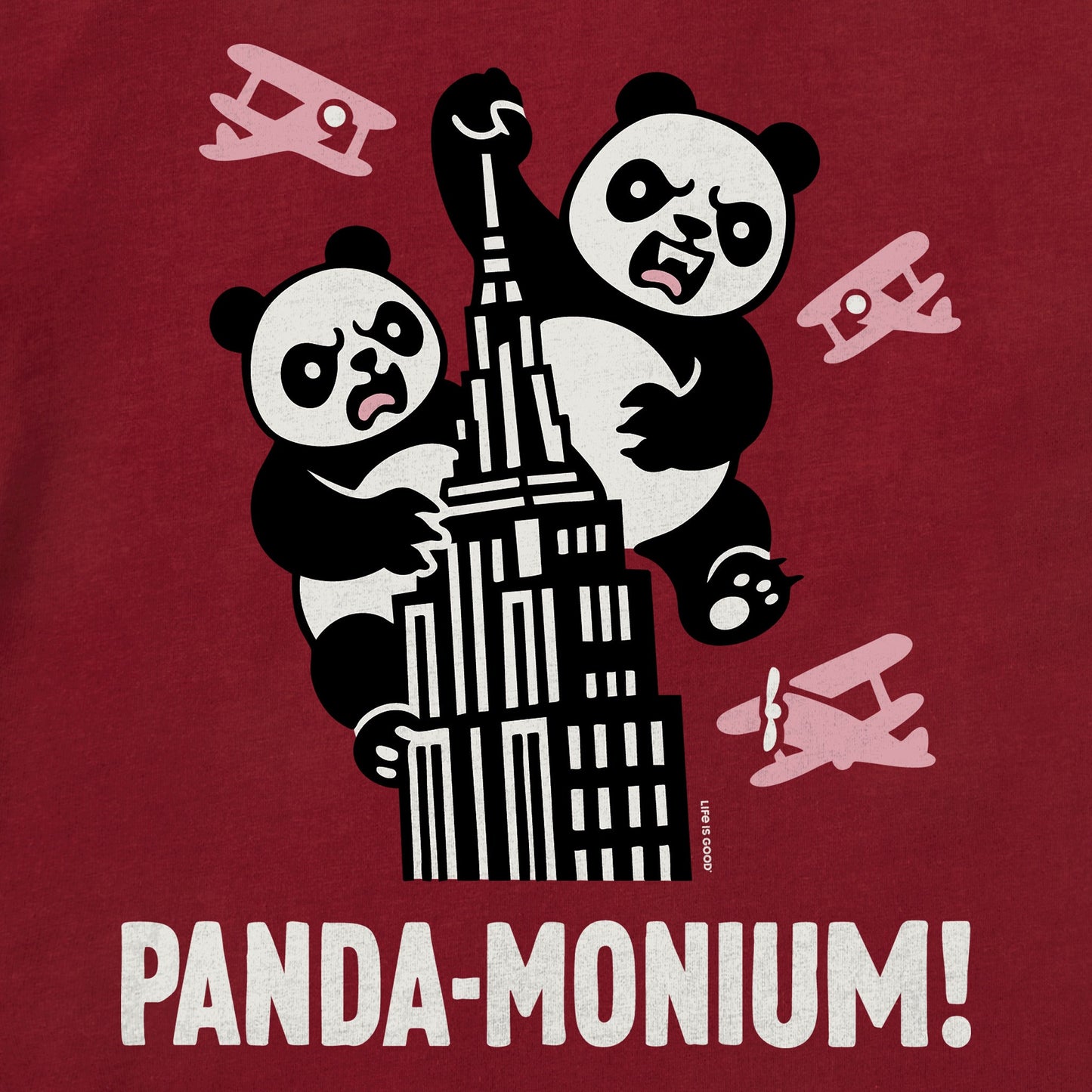 Toddler Panda-Monium Short Sleeve Crusher Tee