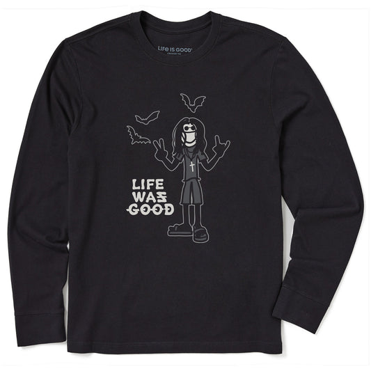 Men's Heavy Metal Life Was Good Long Sleeve Crusher Tee