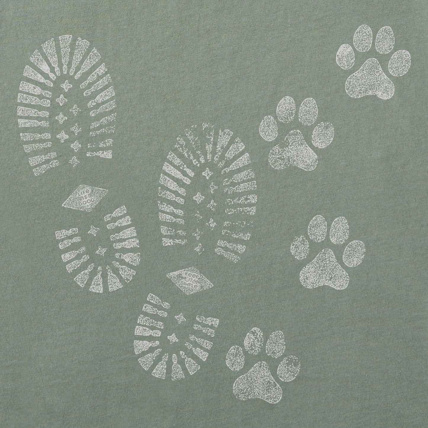 Men's Trails & Tails Long Sleeve Crusher Tee