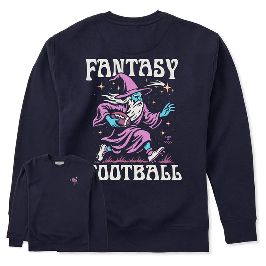 Adult Unisex Fantasy Football Wizard Every Wear Crew Sweatshirt
