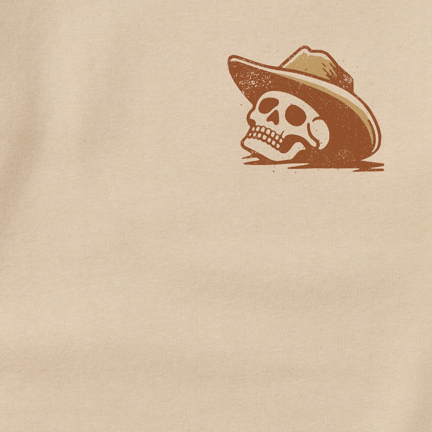 Adult Unisex Life was Good Cowboy Skull Every Wear Crew Sweatshirt