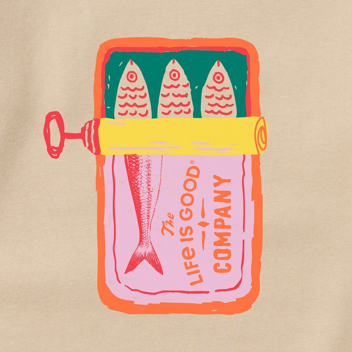 Adult Unisex Sardine Tin Every Wear Crew Sweatshirt