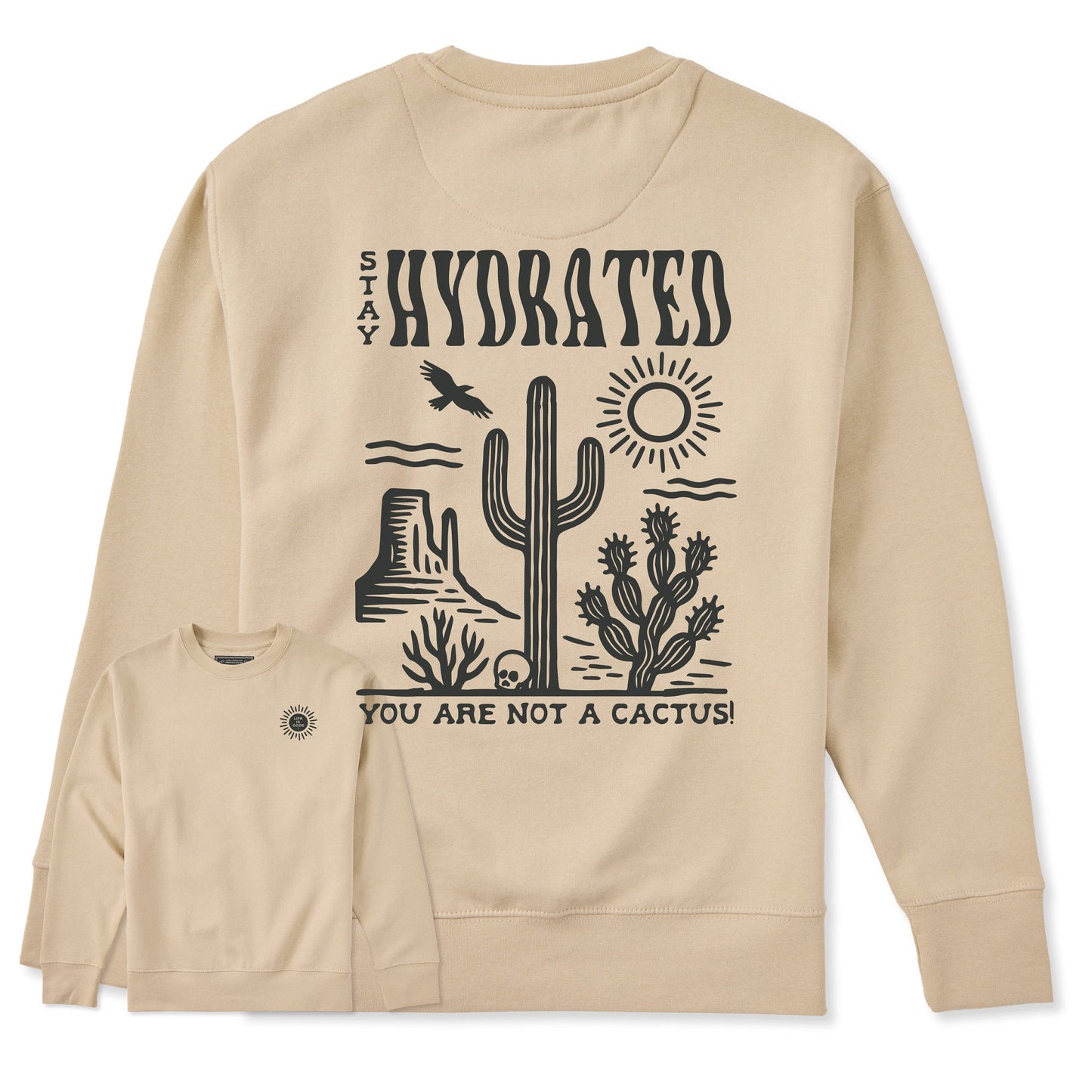 Adult Unisex Stay Hydrated Every Wear Crew Sweatshirt
