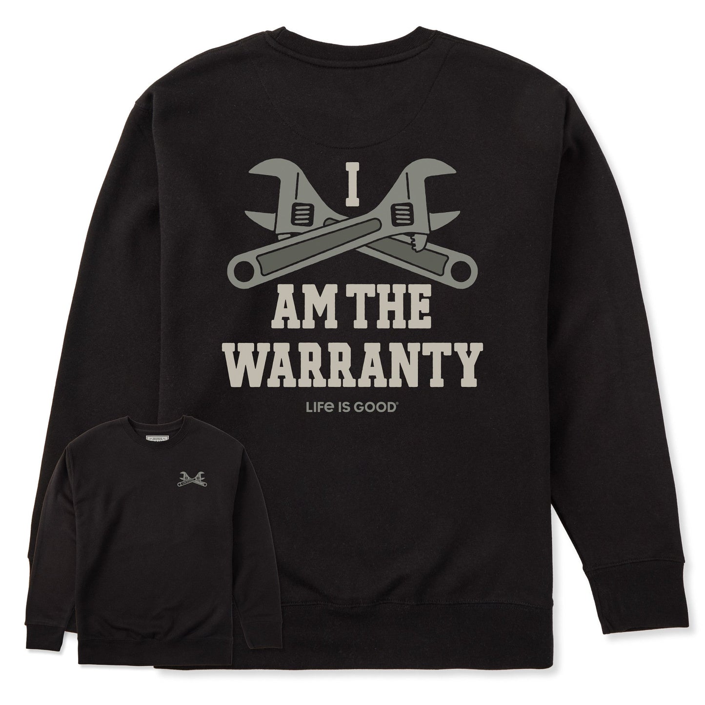 Adult Unisex I am the Warranty Every Wear Crew Sweatshirt