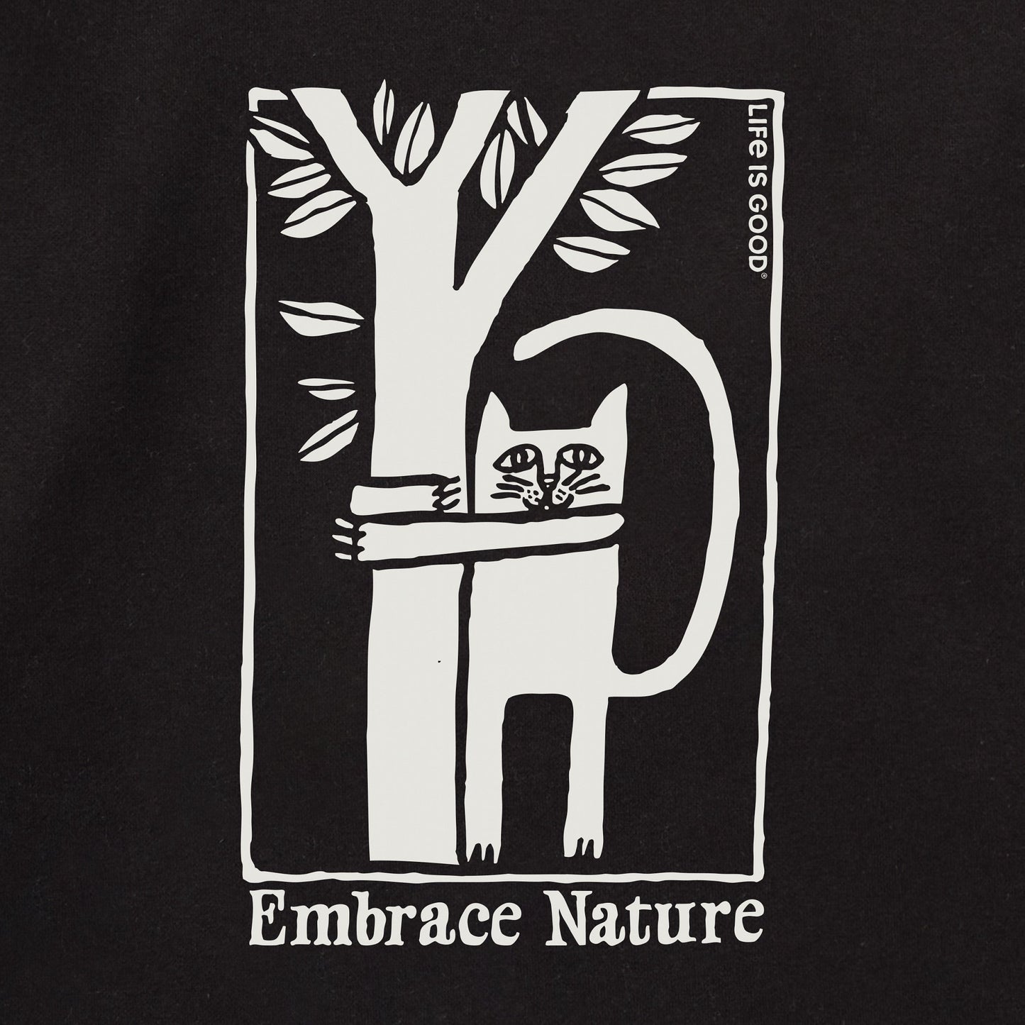 Adult Unisex Embrace Nature Cat Every Wear Crew Sweatshirt