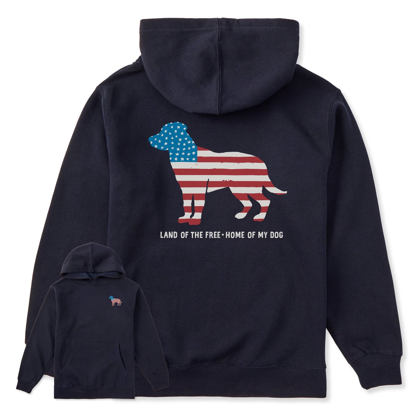 Kids Home of My Dog Flag Every Wear Hoodie Sweatshirt