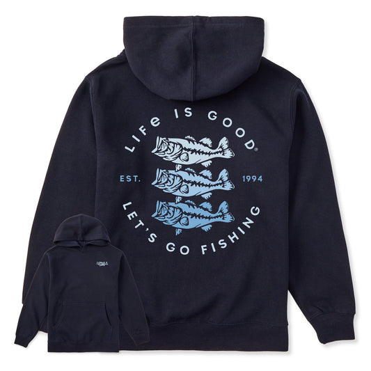 Kids Let's Go Fishing Trio Every Wear Hoodie Sweatshirt