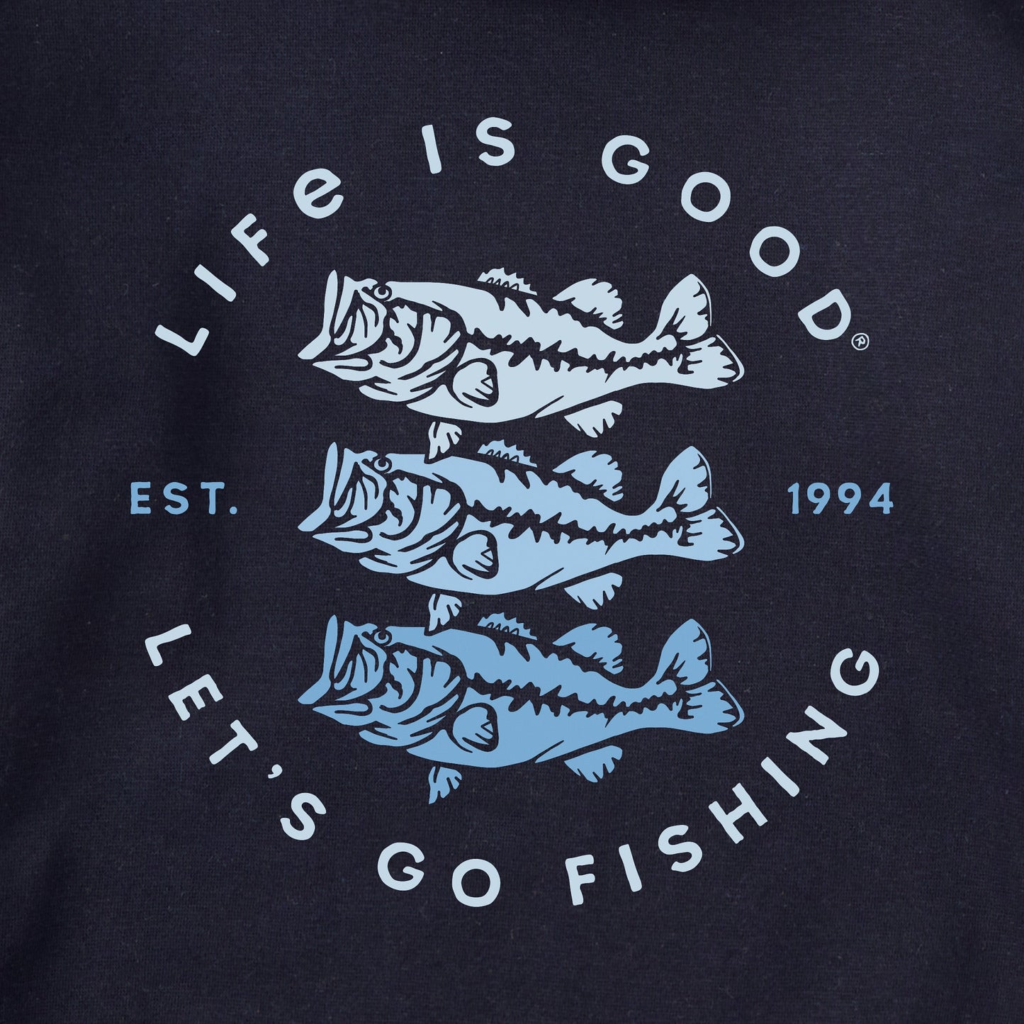 Kids Let's Go Fishing Trio Every Wear Hoodie Sweatshirt
