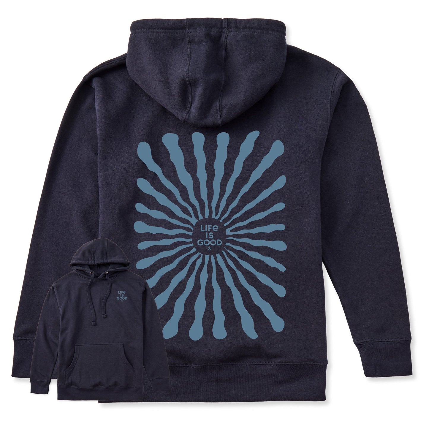 Adult Unisex Radiating Sun Every Wear Hoodie Sweatshirt