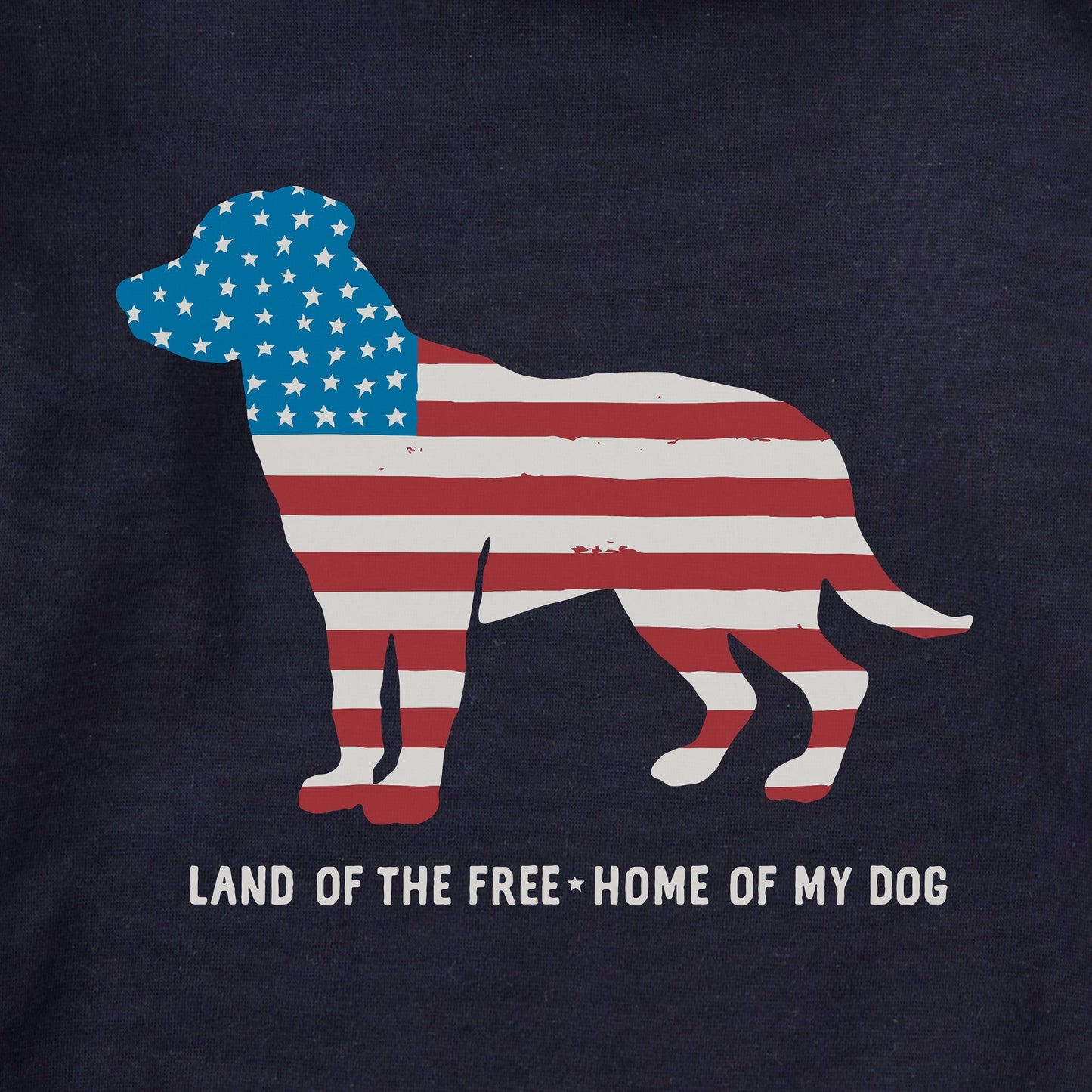 Adult Unisex Home of My Dog Flag Every Wear Hoodie Sweatshirt