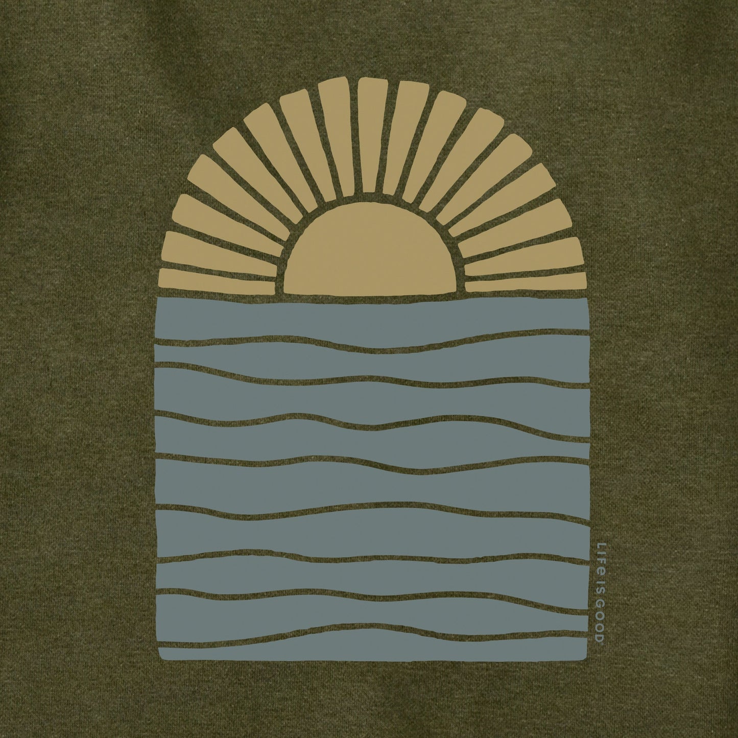 Adult Unisex Sun Over Water Every Wear Hoodie Sweatshirt