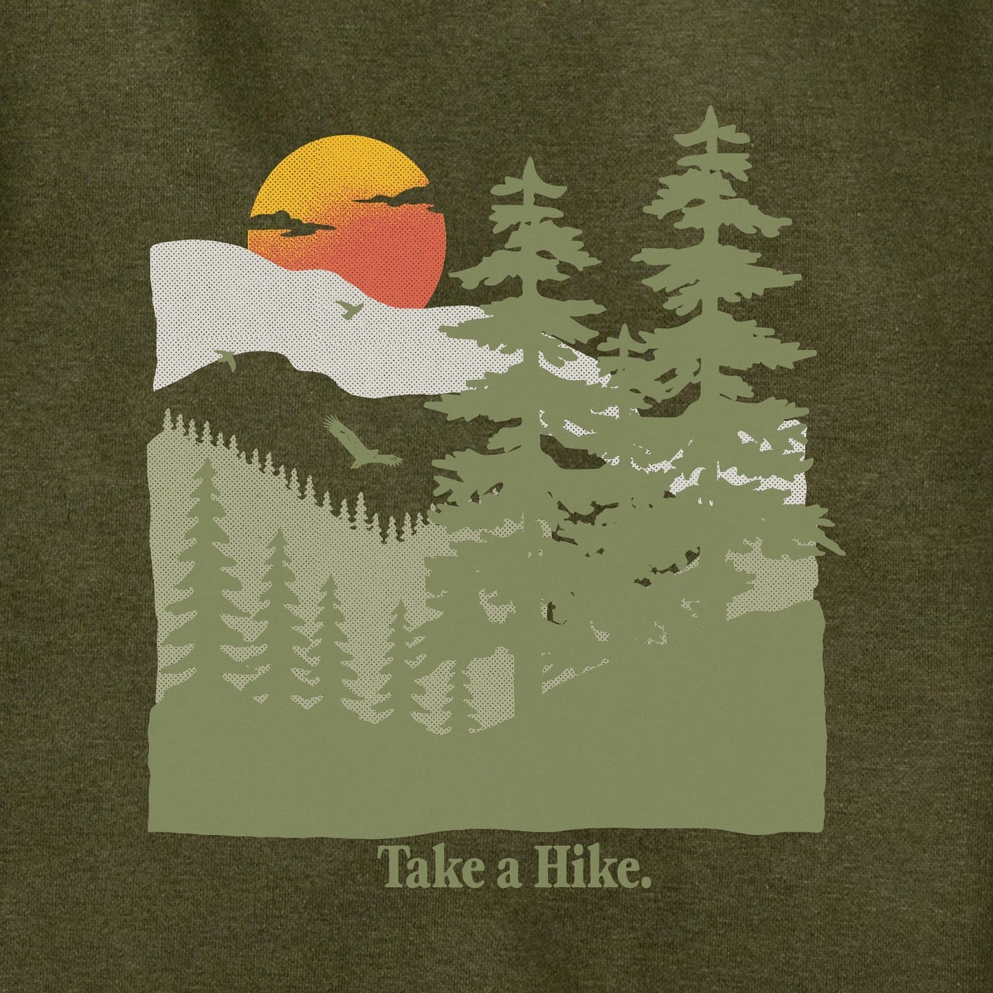 Adult Unisex Take a Hike Mountains Every Wear Hoodie Sweatshirt