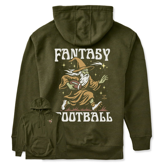 Adult Unisex Fantasy Football Wizard Every Wear Hoodie Sweatshirt