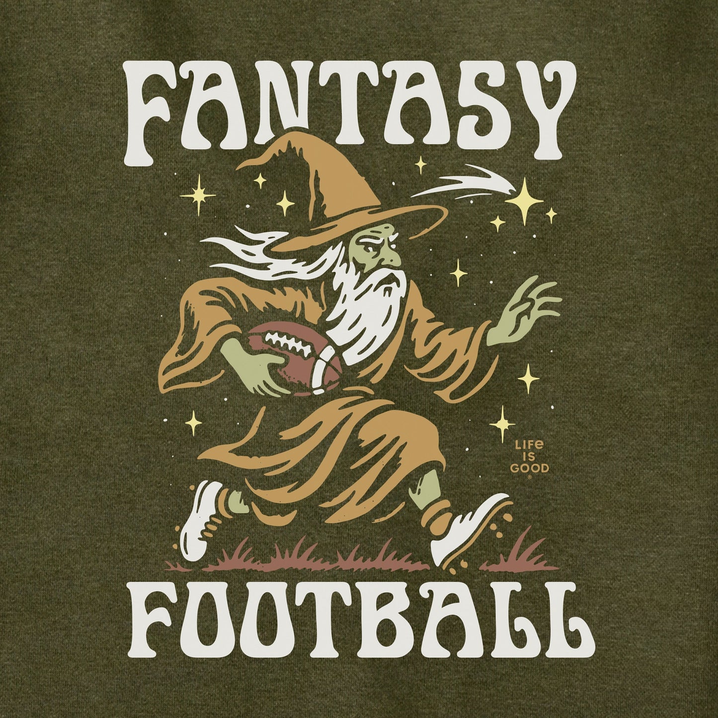 Adult Unisex Fantasy Football Wizard Every Wear Hoodie Sweatshirt