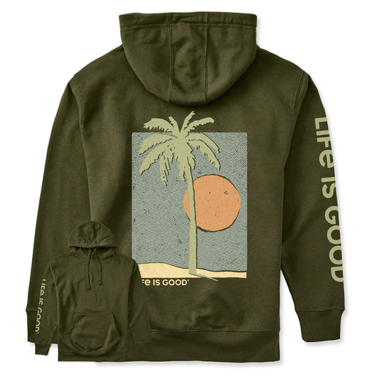 Adult Unisex Palm Tree Beach Every Wear Hoodie Sweatshirt