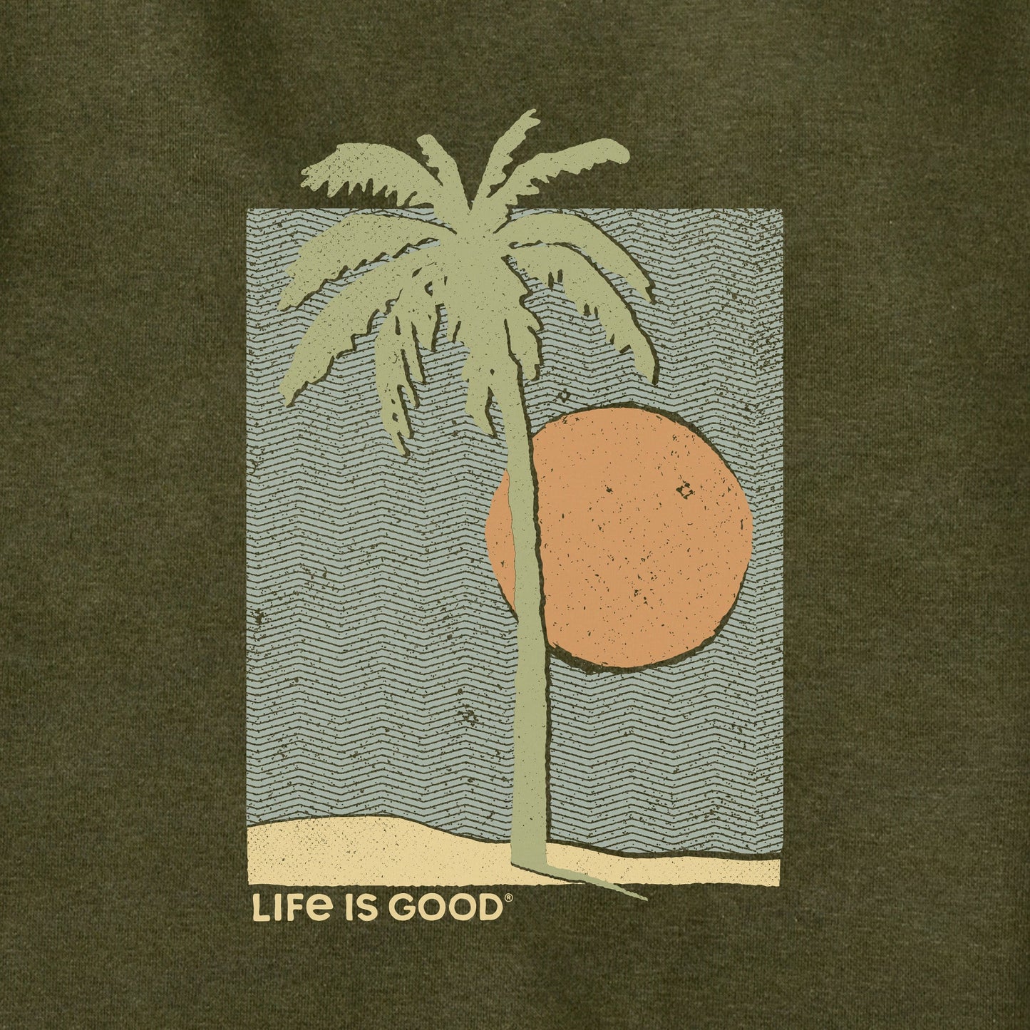 Adult Unisex Palm Tree Beach Every Wear Hoodie Sweatshirt