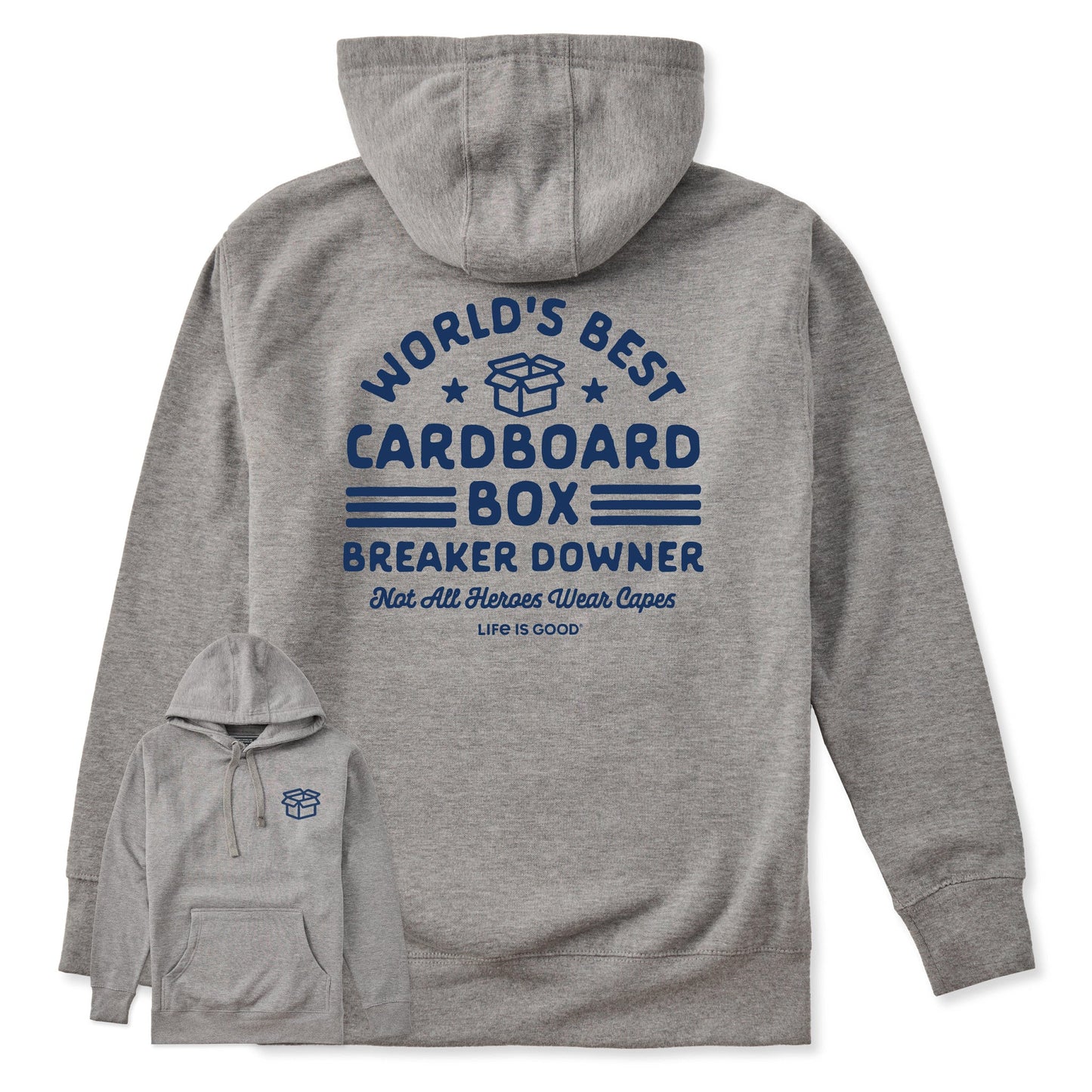 Adult Unisex Cardboard Box Breaker Downer Every Wear Hoodie Sweatshirt