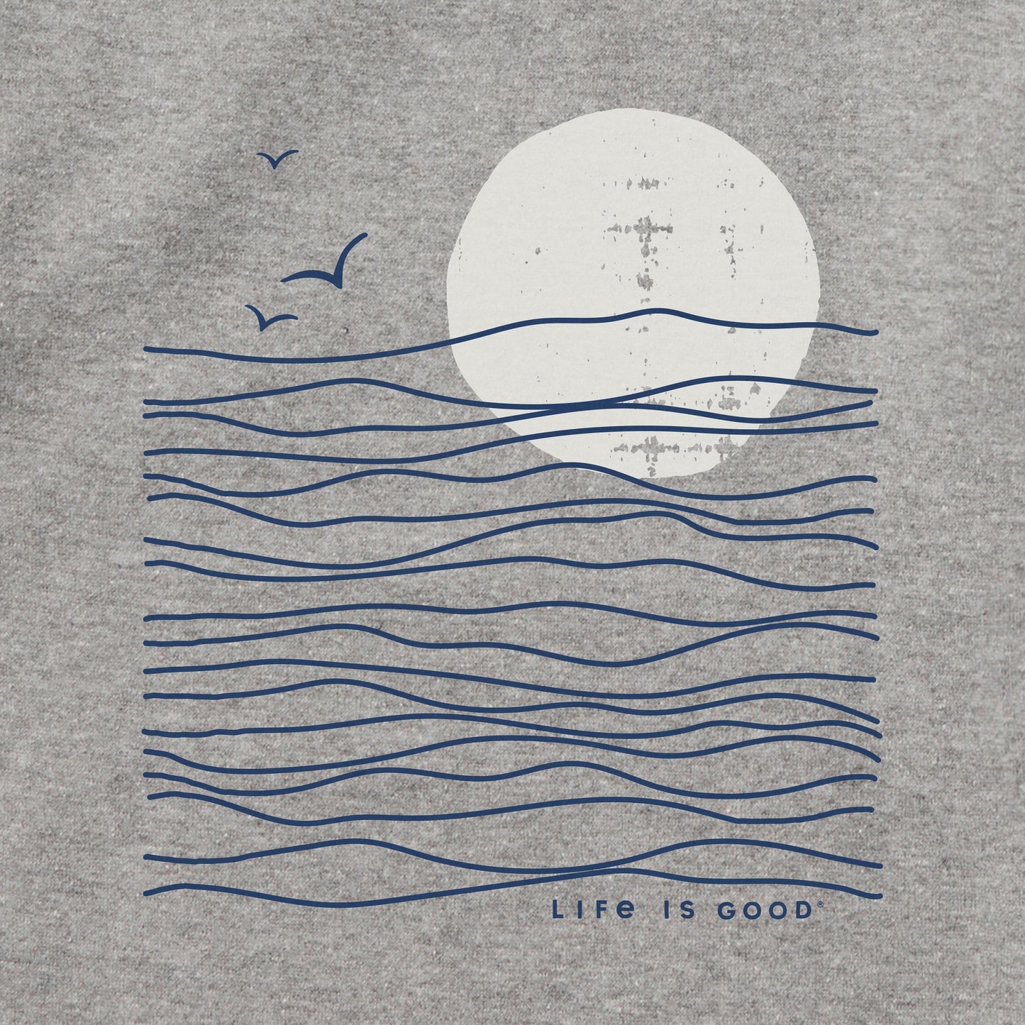 Adult Unisex Life is Good Sunset Waves Every Wear Hoodie Sweatshirt