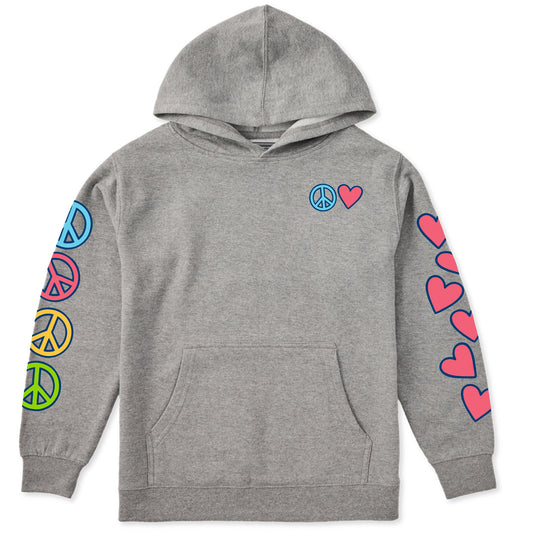 Kids Peace and Love Together Every Wear Hoodie Sweatshirt