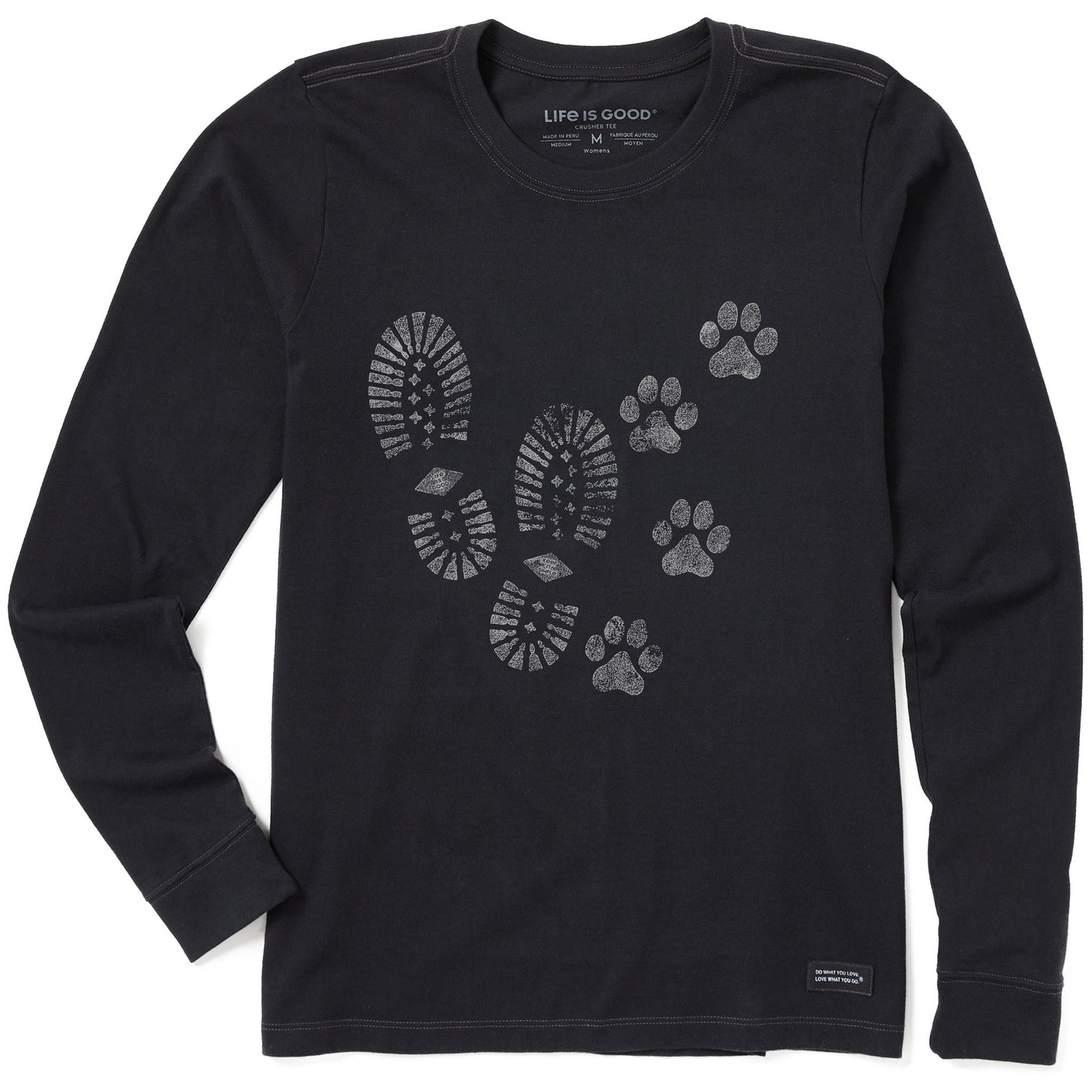 Women's Trails & Tails Long Sleeve Crusher Tee